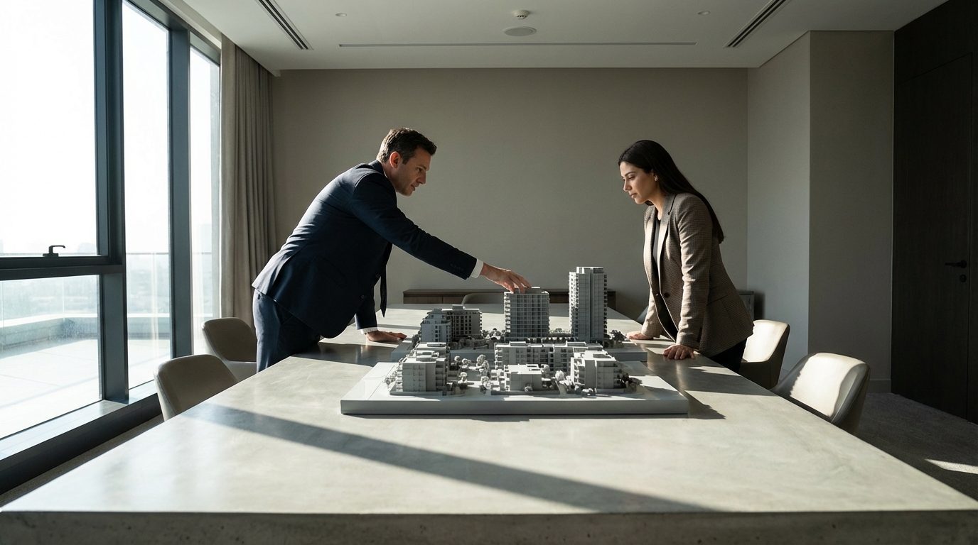 ניהול משא ומתן אסטרטגי בין שמאי ליזם בפרויקט נדל"ן